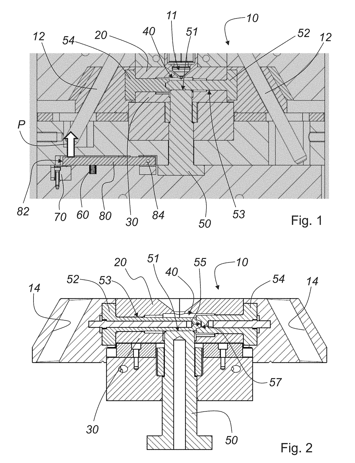 Injection molding tool and method for producing a molded part