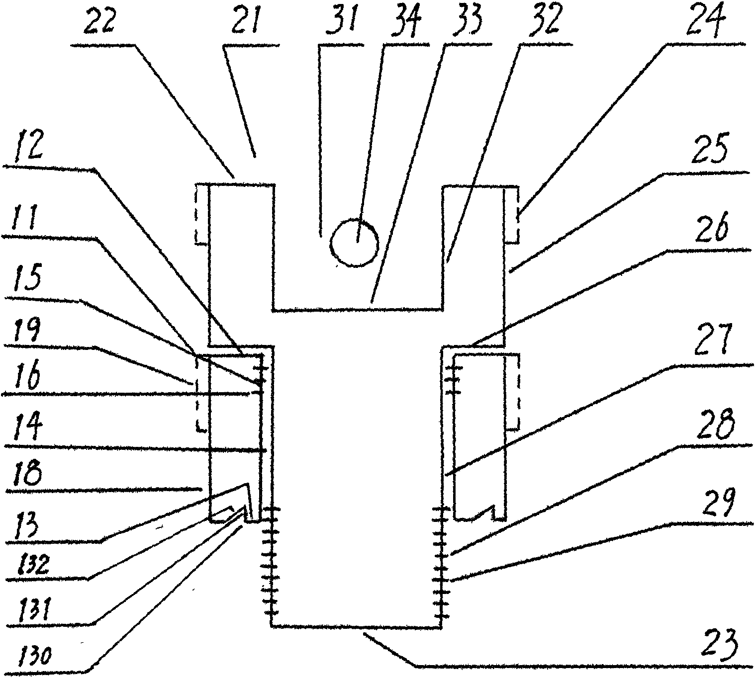 Movable sleeve for assembling and disassembling screw with two different threads and bumpy surface on screw top