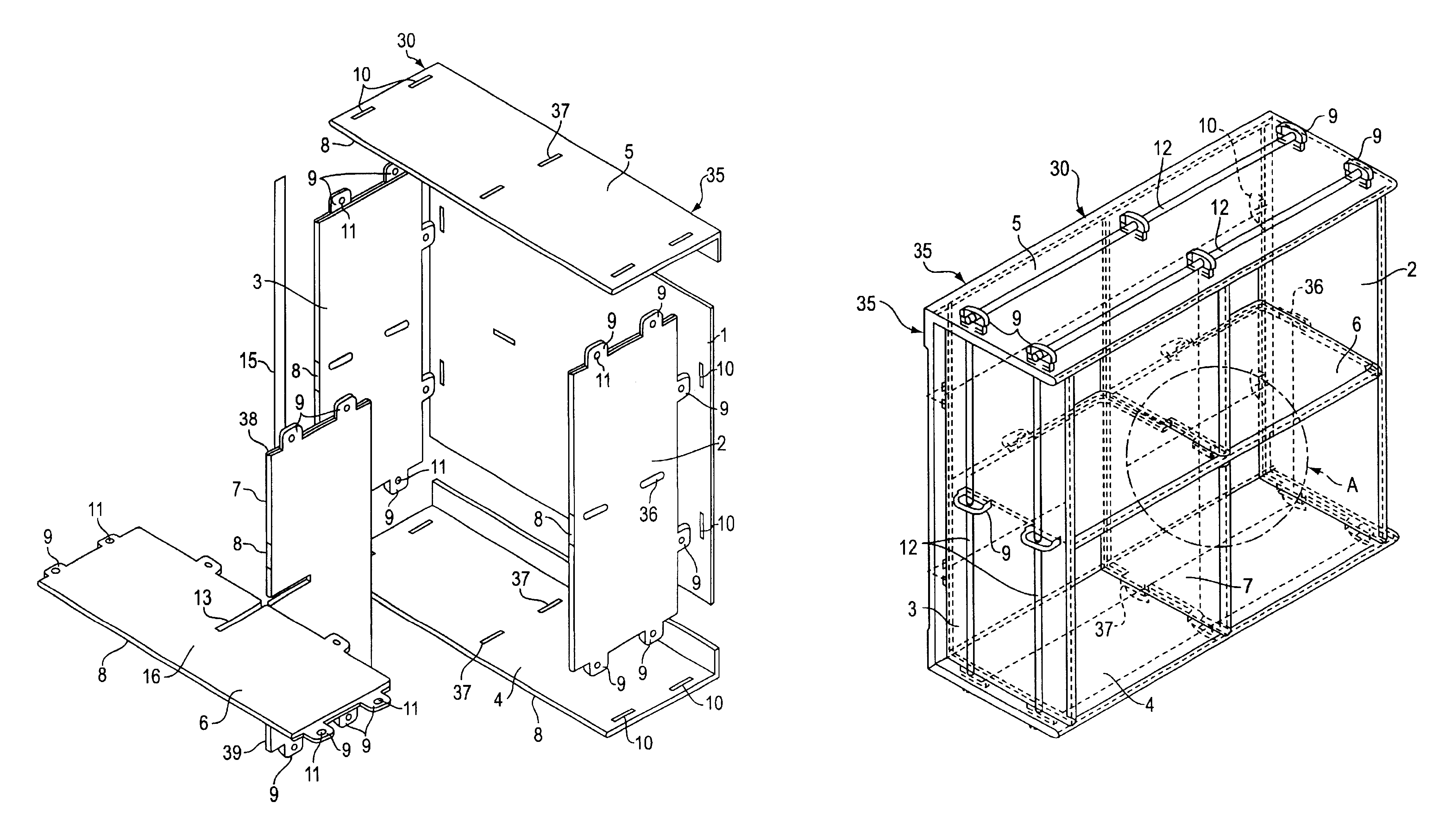 Component shelf system