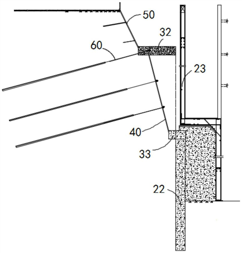 Deep Foundation Pit Large Slope Upside-Down Steel Bolt-spray Support Structure and Its Construction Method