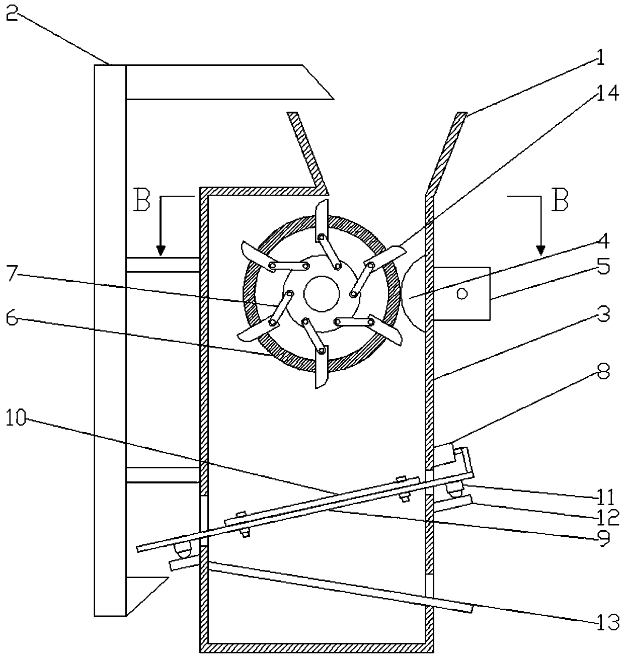 Crushing equipment with adjustable cutter