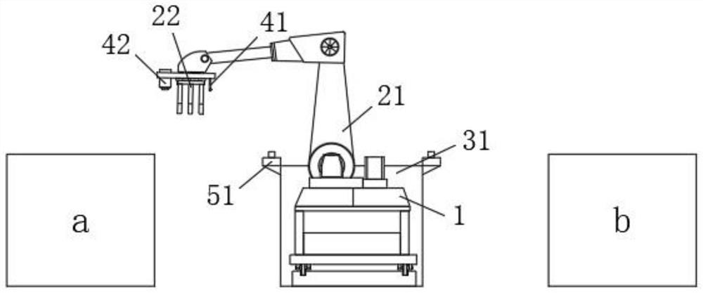 Engine end cover and wire box robot visual guidance and positioning device