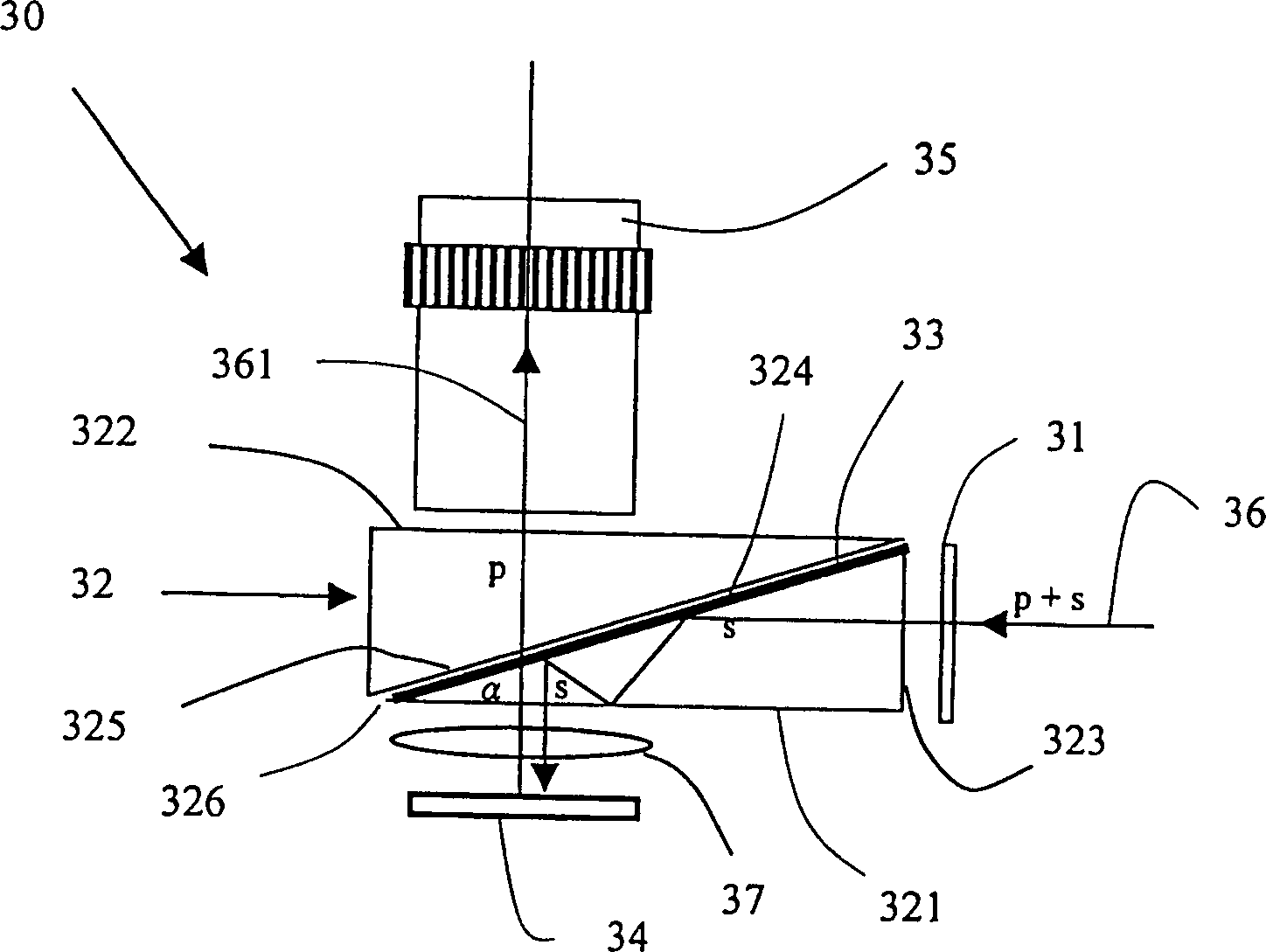 Reflection type optical valve projection system