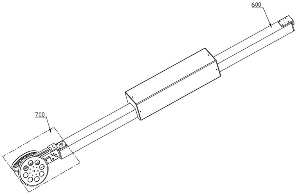 Pipe network detection robot suitable for different pipe diameters