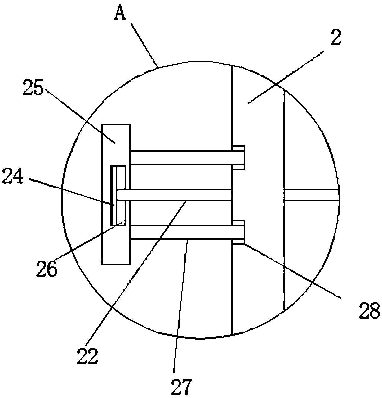 Adjusting device of computer display screens for software research and development