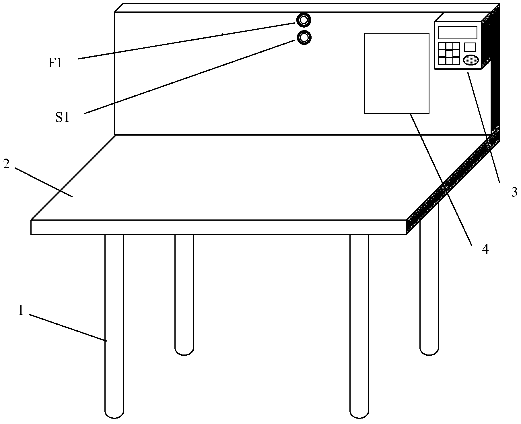 Intelligent desk with sitting posture correcting function and correcting method implemented by intelligent desk