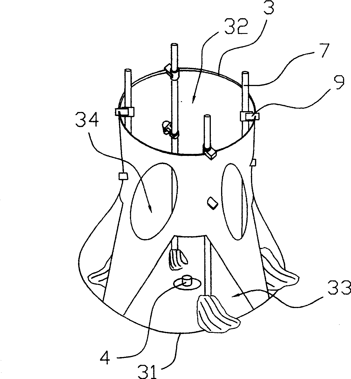 Apparatus for washing and squeezing mop