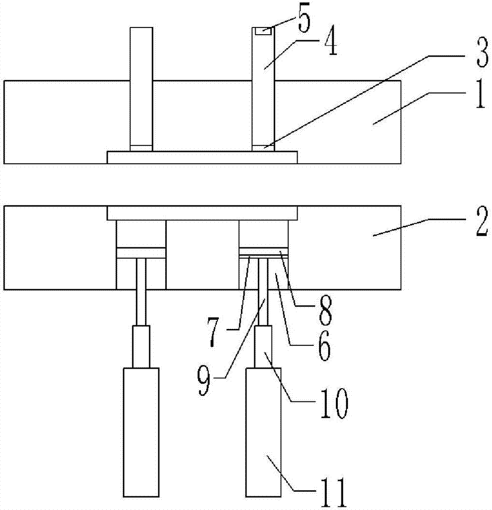 Tray mold capable of achieving injection molding of multiple bottom feet