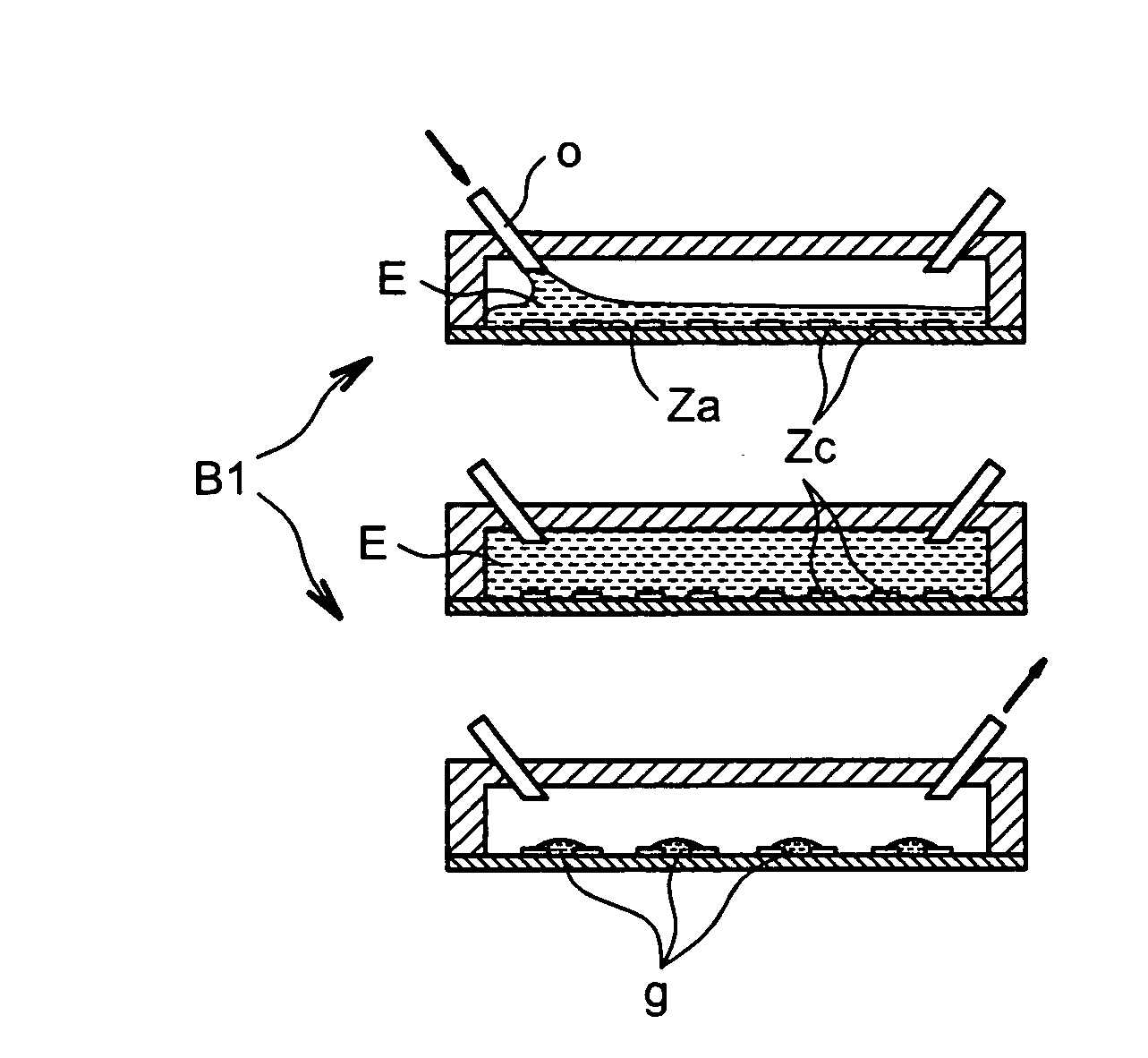 Process For Distributing Drops Of A Liquid Of Interest Onto A Surface