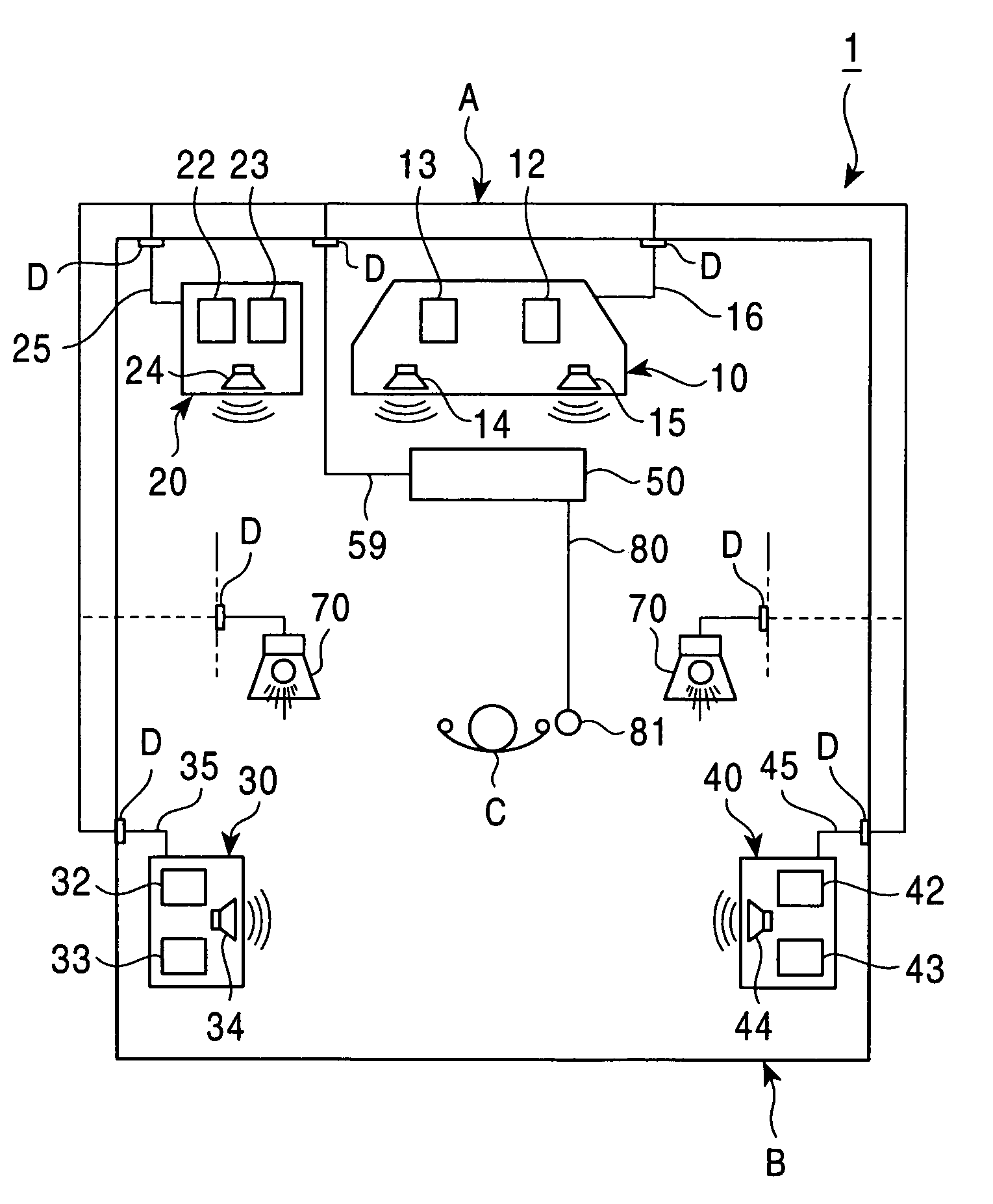 Sound control system, sound control device, electronic device, and method for controlling sound