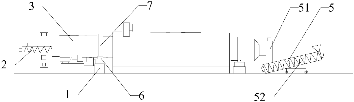 Continuous rotary biomass pyrolysis carbonization equipment