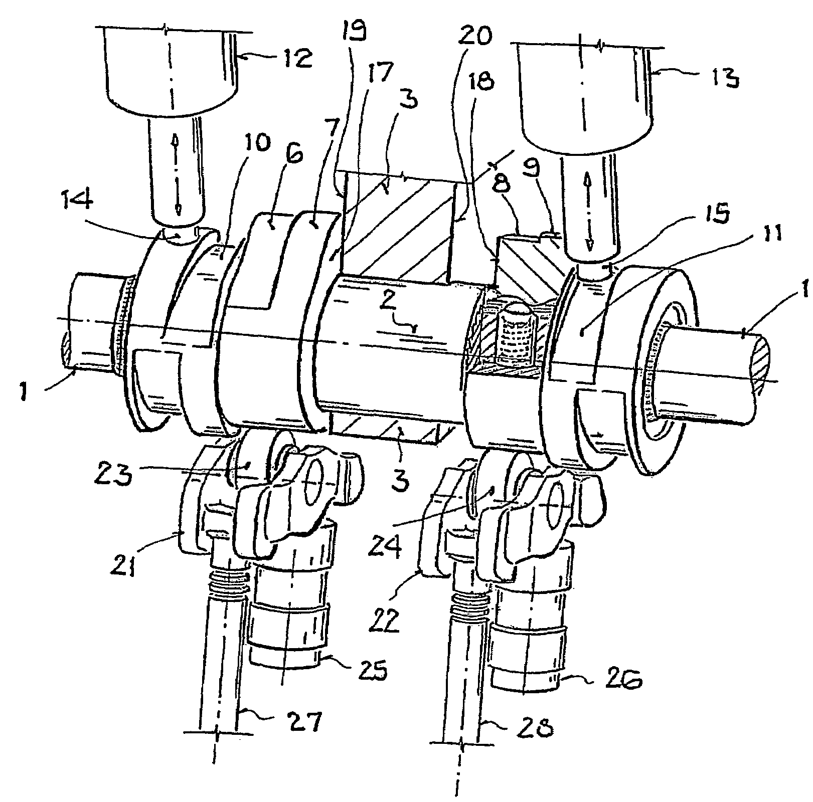 Valve drive of an internal combustion engine comprising a cylinder head