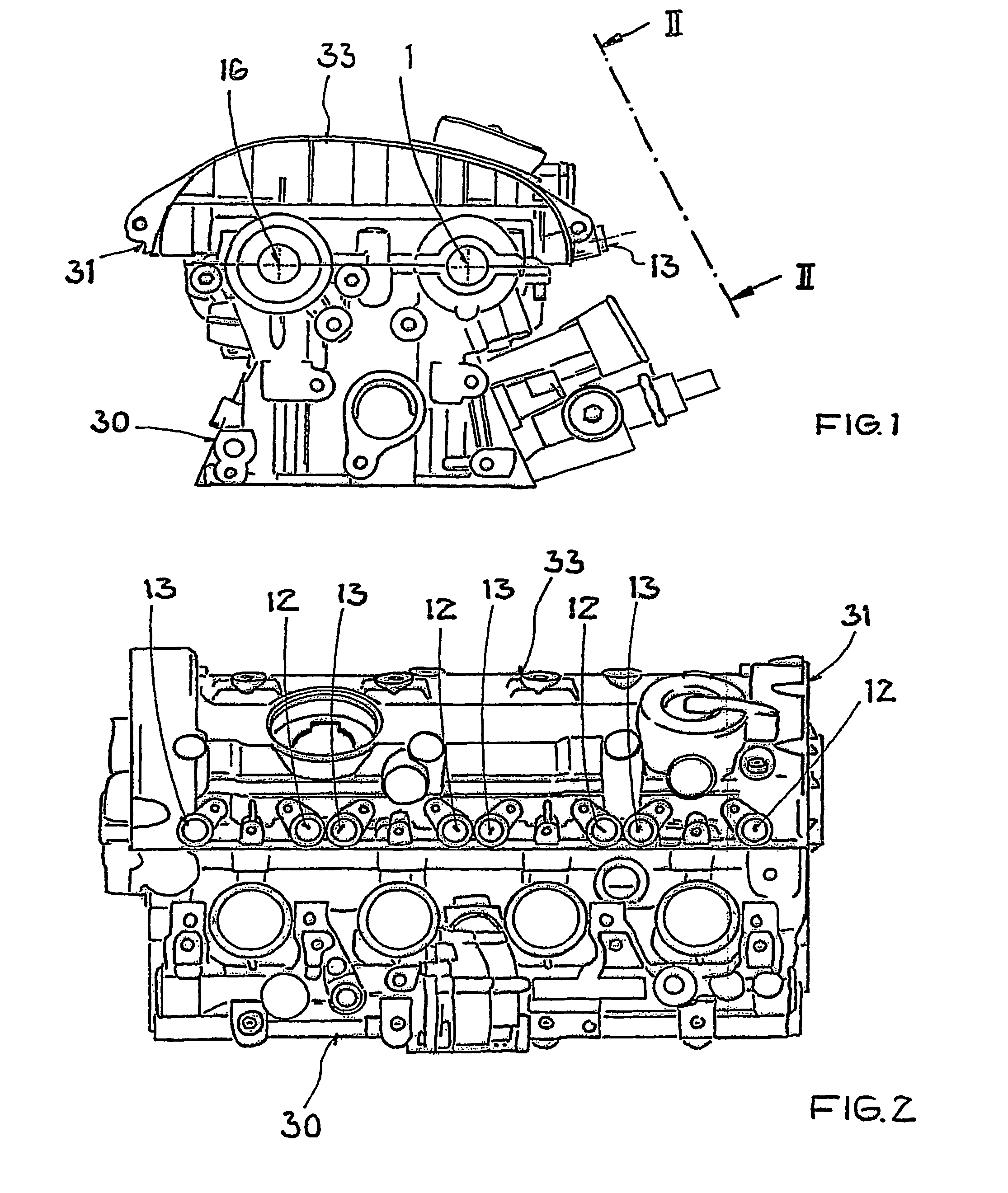Valve drive of an internal combustion engine comprising a cylinder head