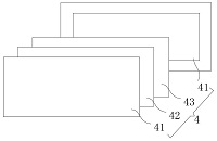 A semi-transparent LCD polarized glasses test screen display cabinet