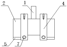 An automatic reset device for a caisson transport pusher