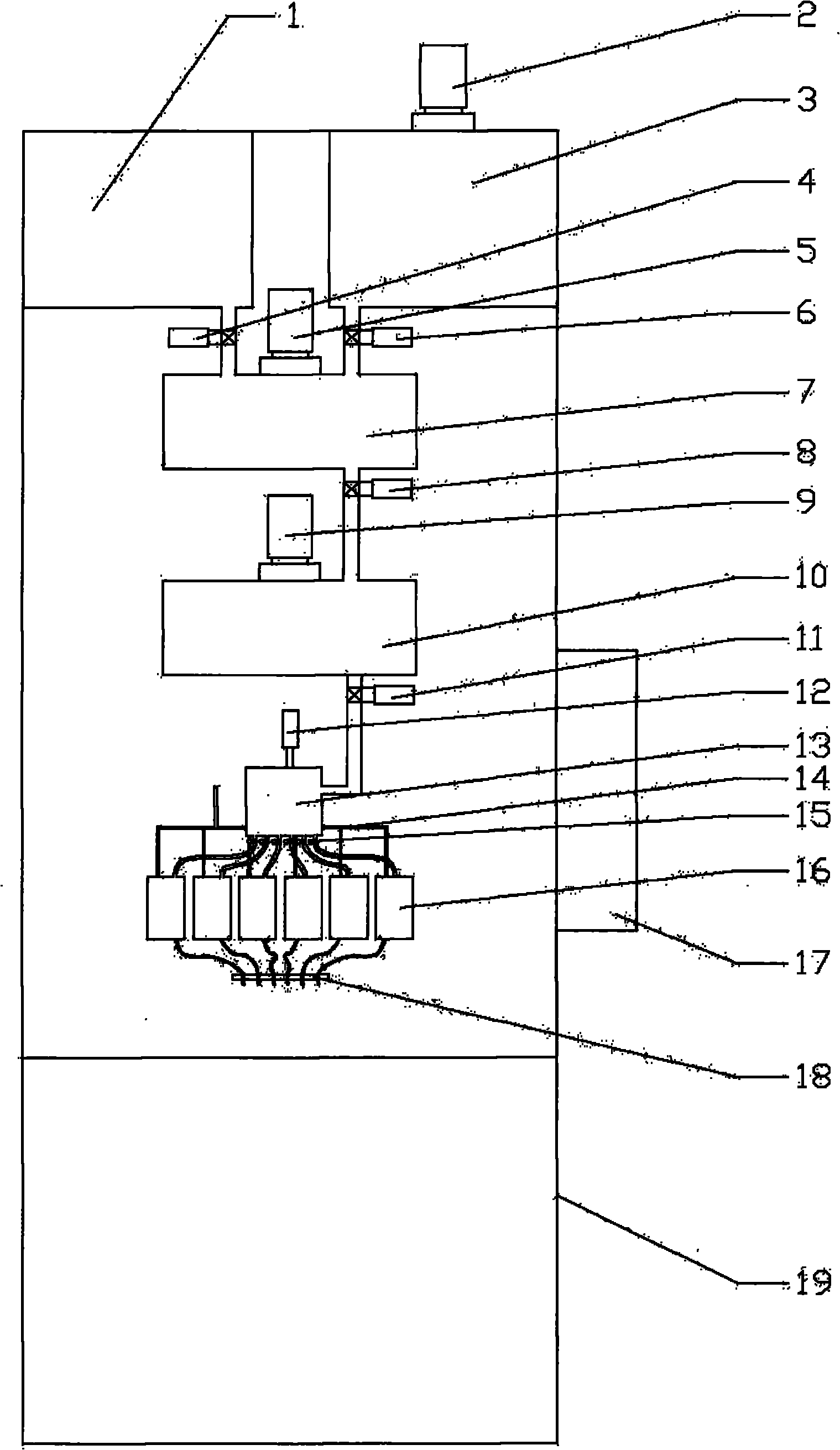 Storage battery glue-pouring machine