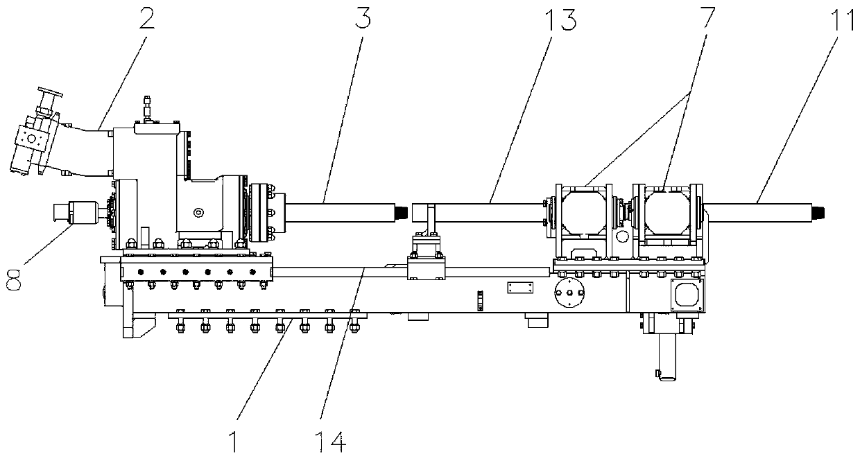 Drilling machine assembly with drilling pipe righting function