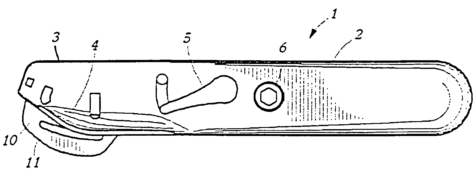 Case knife with multiple position blade guards