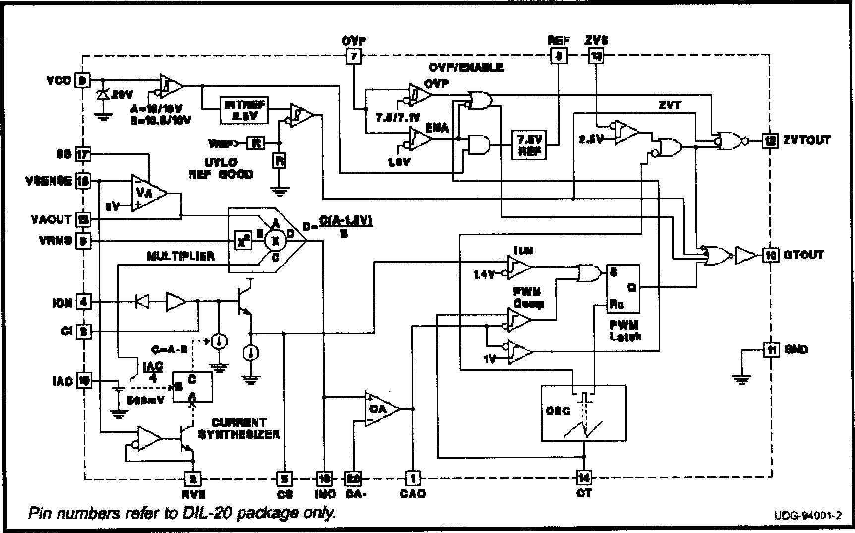 Control device for zero-voltage conversion step-up power factor correcting circuit