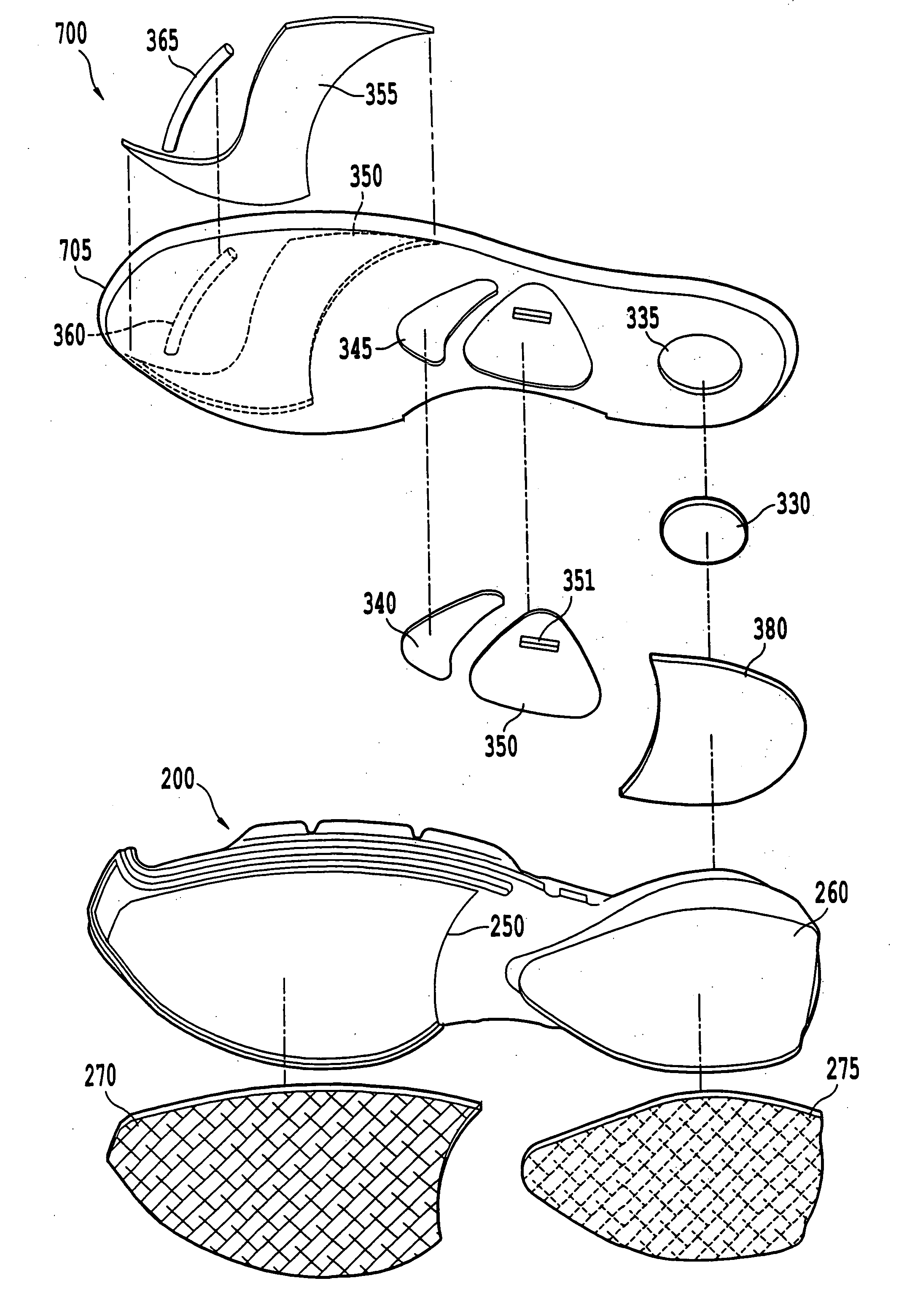 Method and system for providing a customized shoe