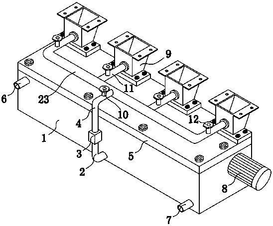 Poultry breeding feces treatment device and using method thereof