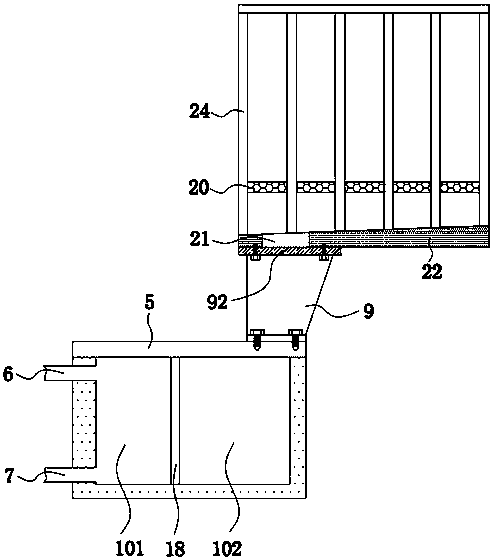 Poultry breeding feces treatment device and using method thereof