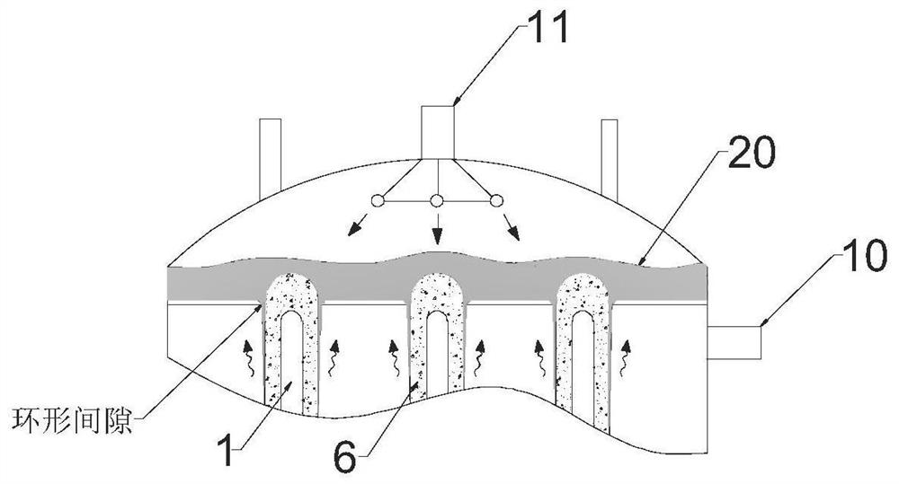 Phase change heat storage type falling film evaporator