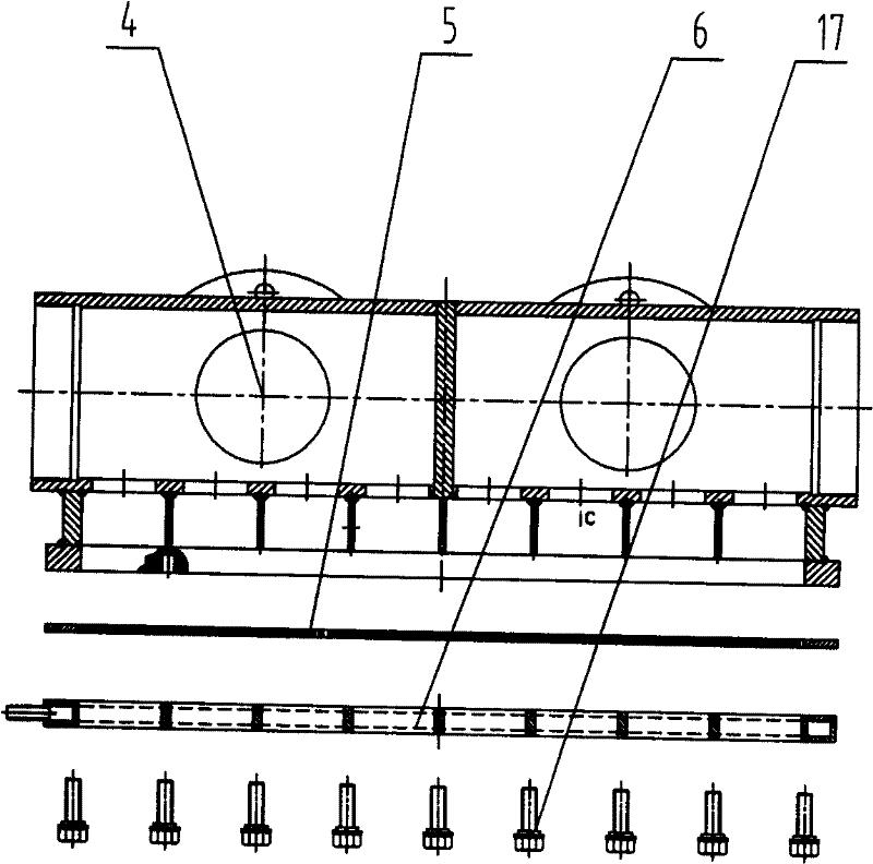 Screw rod extruding strings device