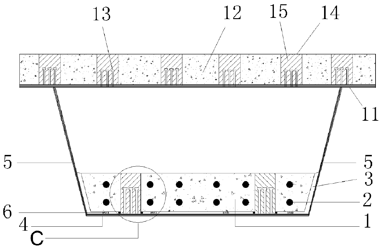 A composite steel box girder for high-speed railway and its construction method