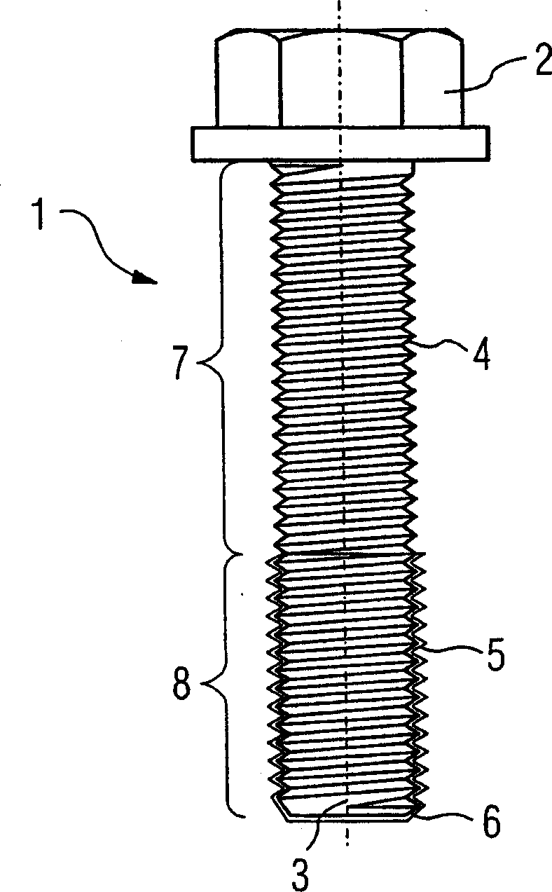 Bolt and method for forming protective layer on bolt