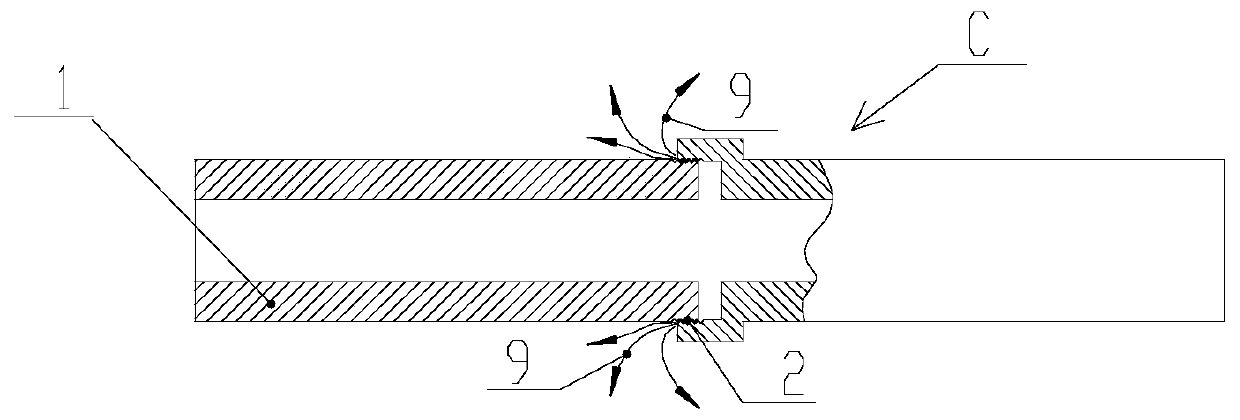 Online repair system and repair method after sealing failure of pipeline assembly