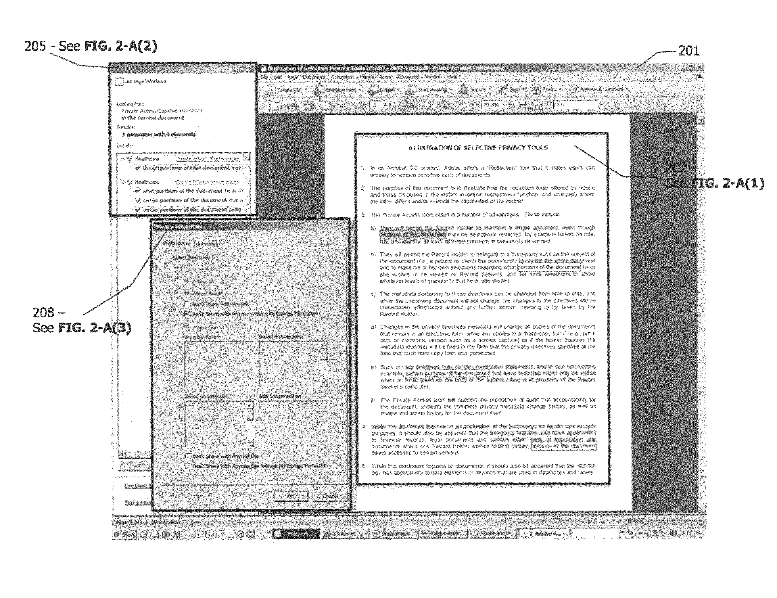 System and method for selectively redacting information in electronic  documents