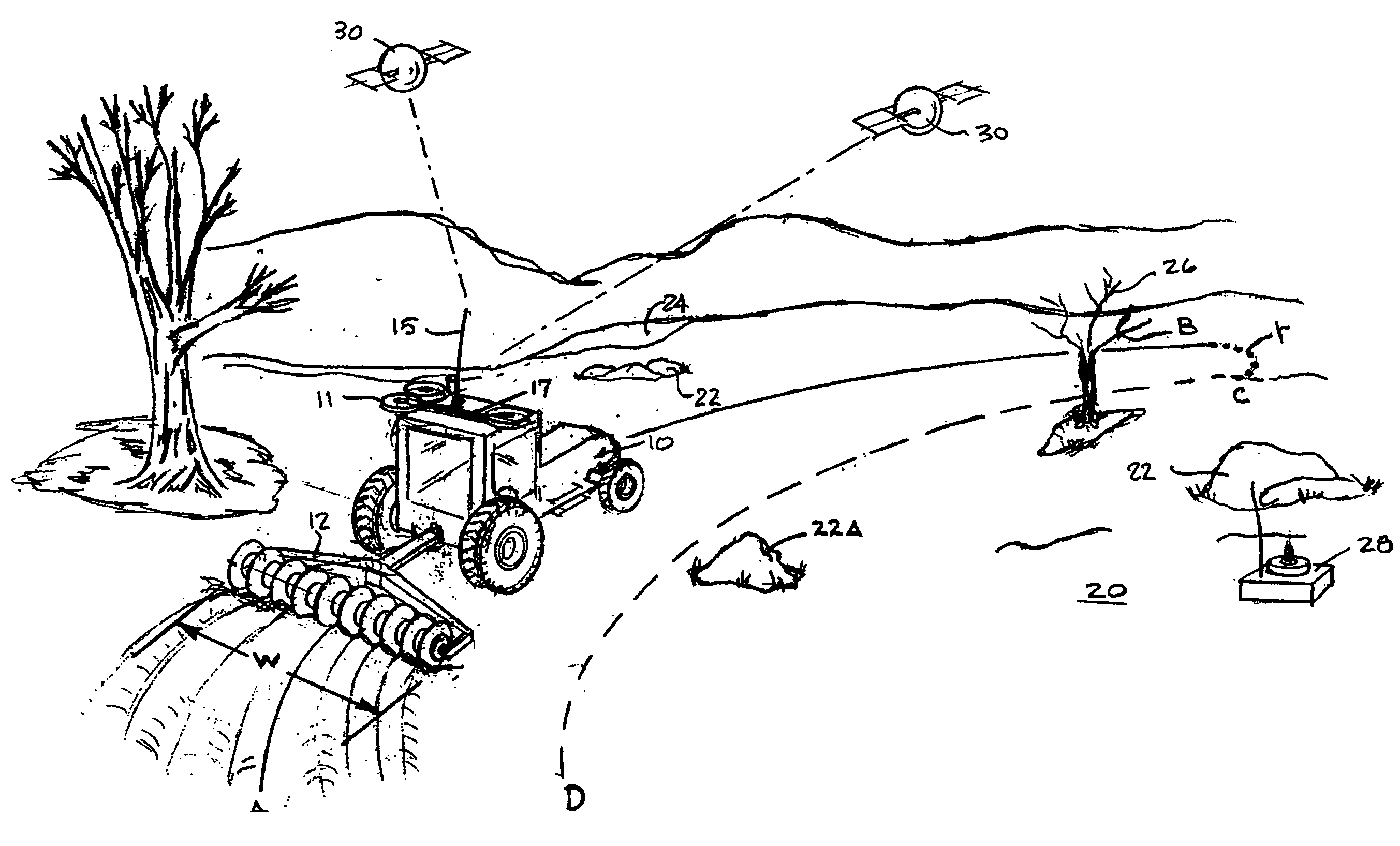System and method for interactive selection of agricultural vehicle guide paths through a graphical user interface other than moving the vehicle