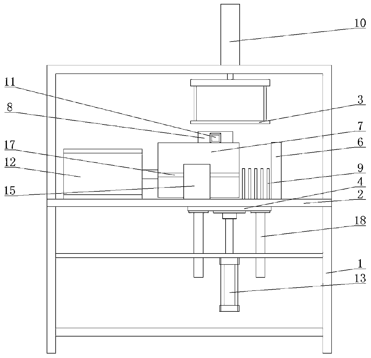 Intelligent takeout device for semi-finished product with tear mark