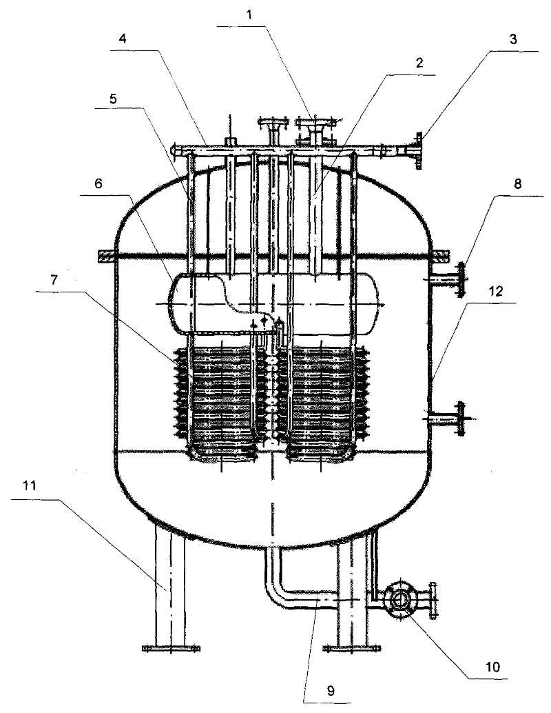 Ammonia evaporation and buffering integrated device