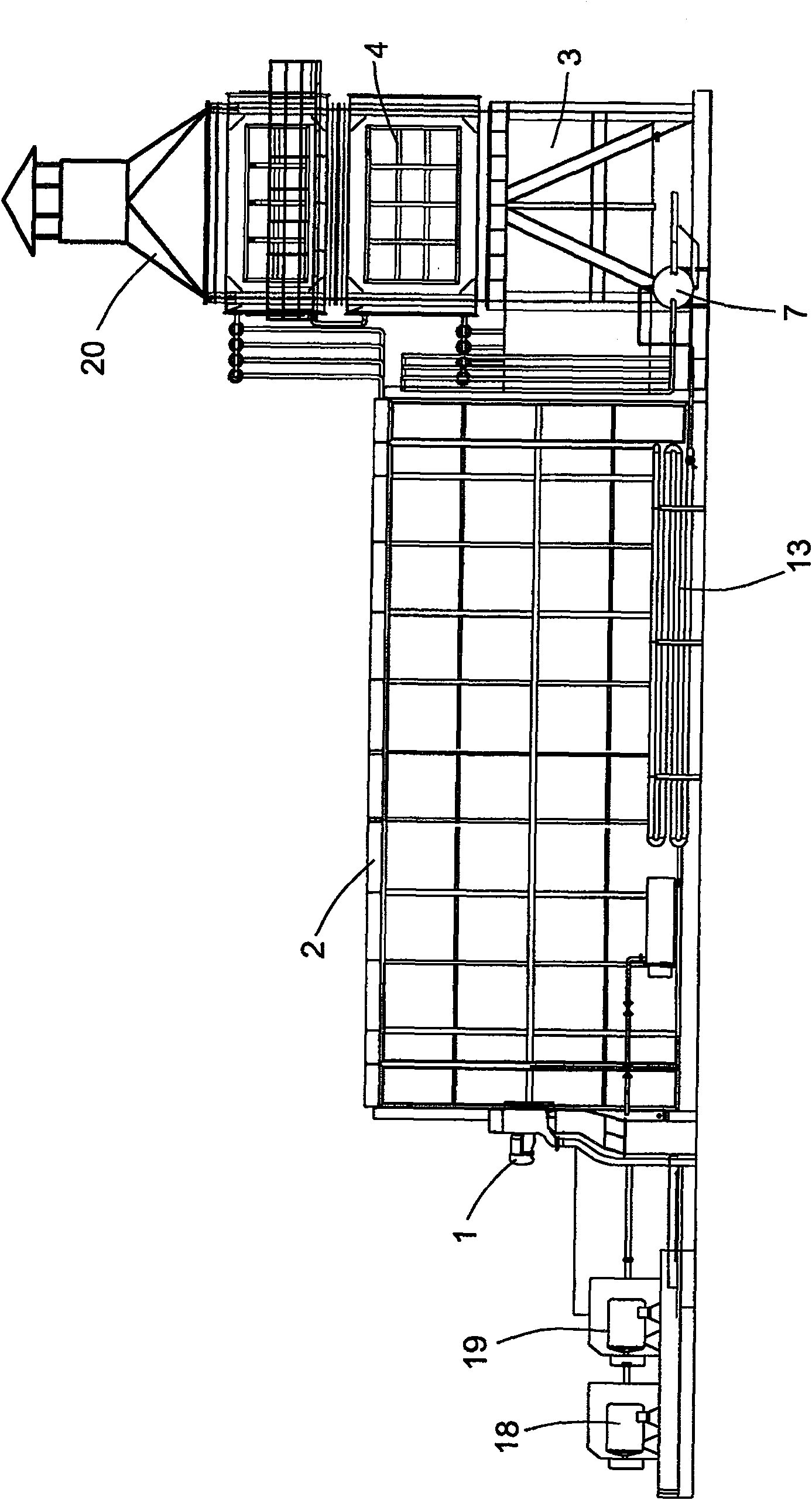 Steam injection boiler with four return loop pipeline