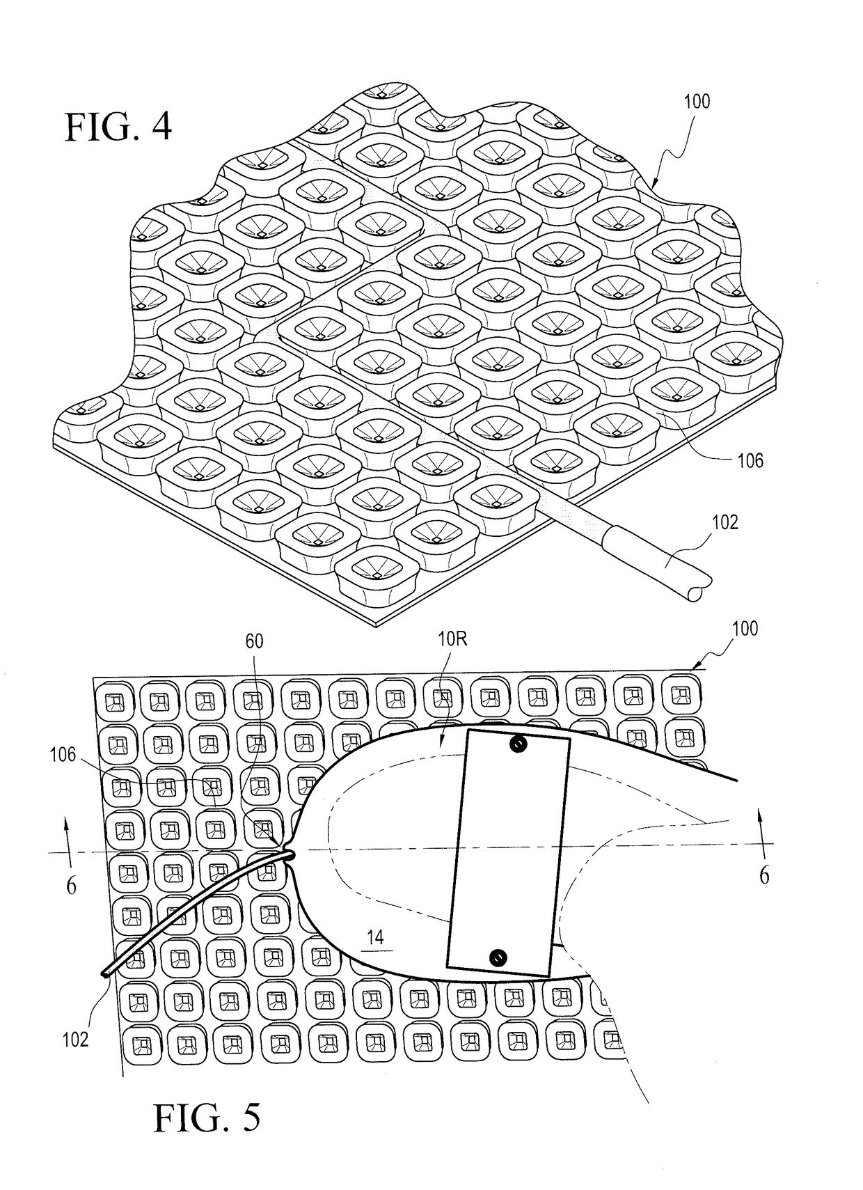 Foot mounted work accessory and method of use