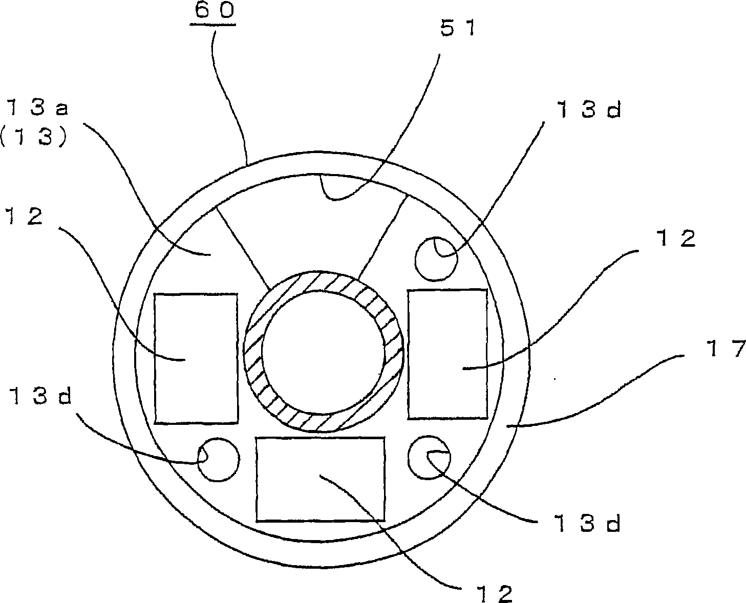 Rotating electric machine integral with control device