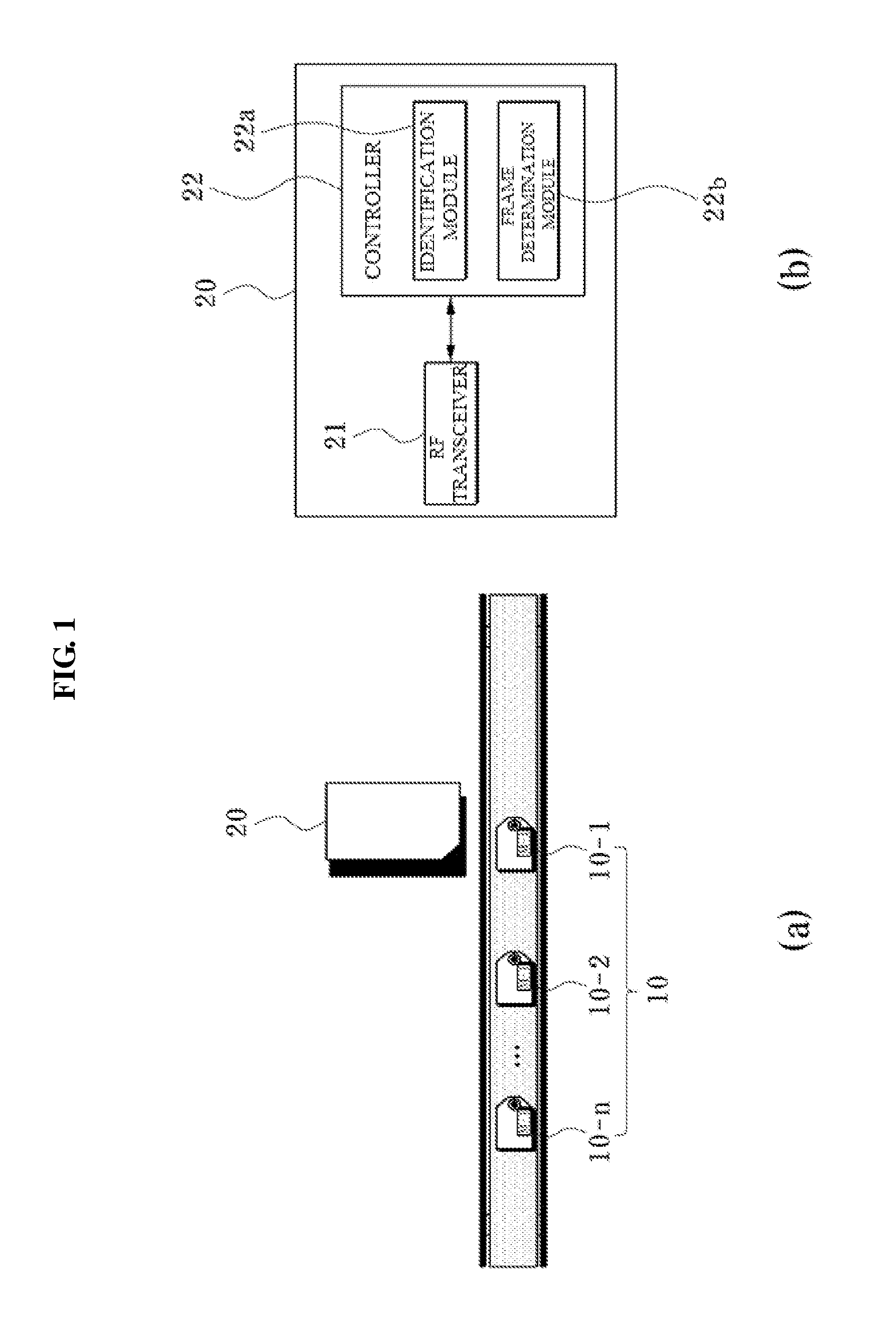 Anti-collision system and method for reducing the collision of data transmitted by RFID tags