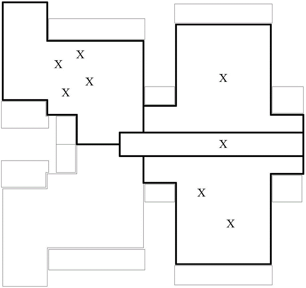 Method for typing in attributes in house property area calculation plane graph