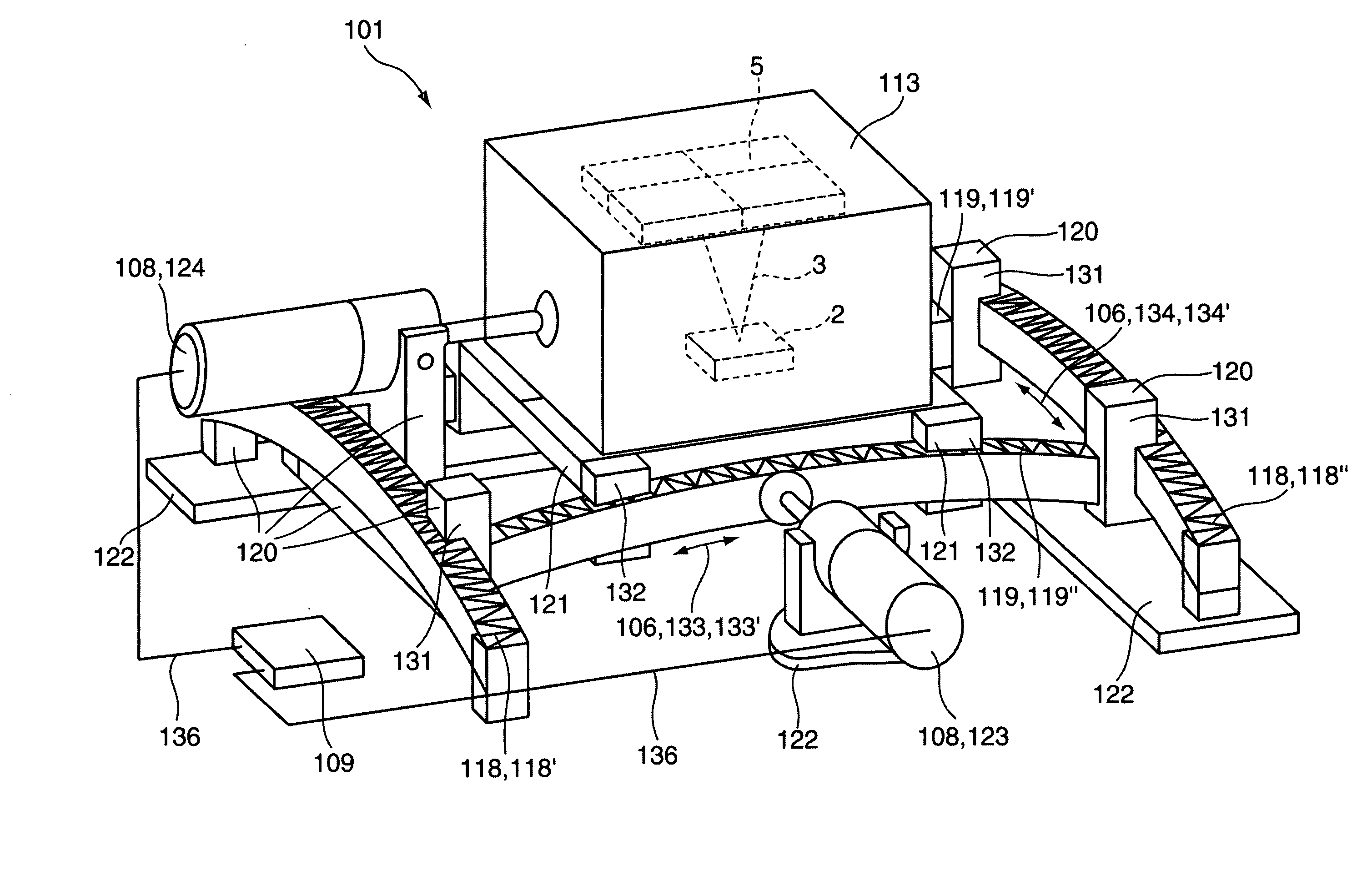 Method and device for defining a beam of high-energy rays
