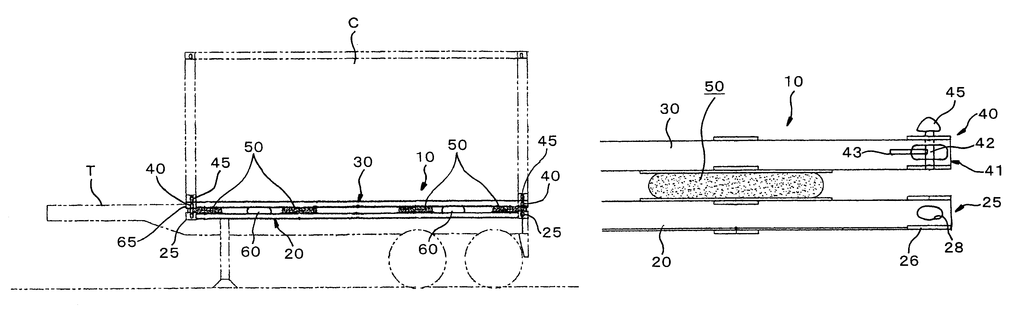 Vibration isolator for container and the like, and method of using the same