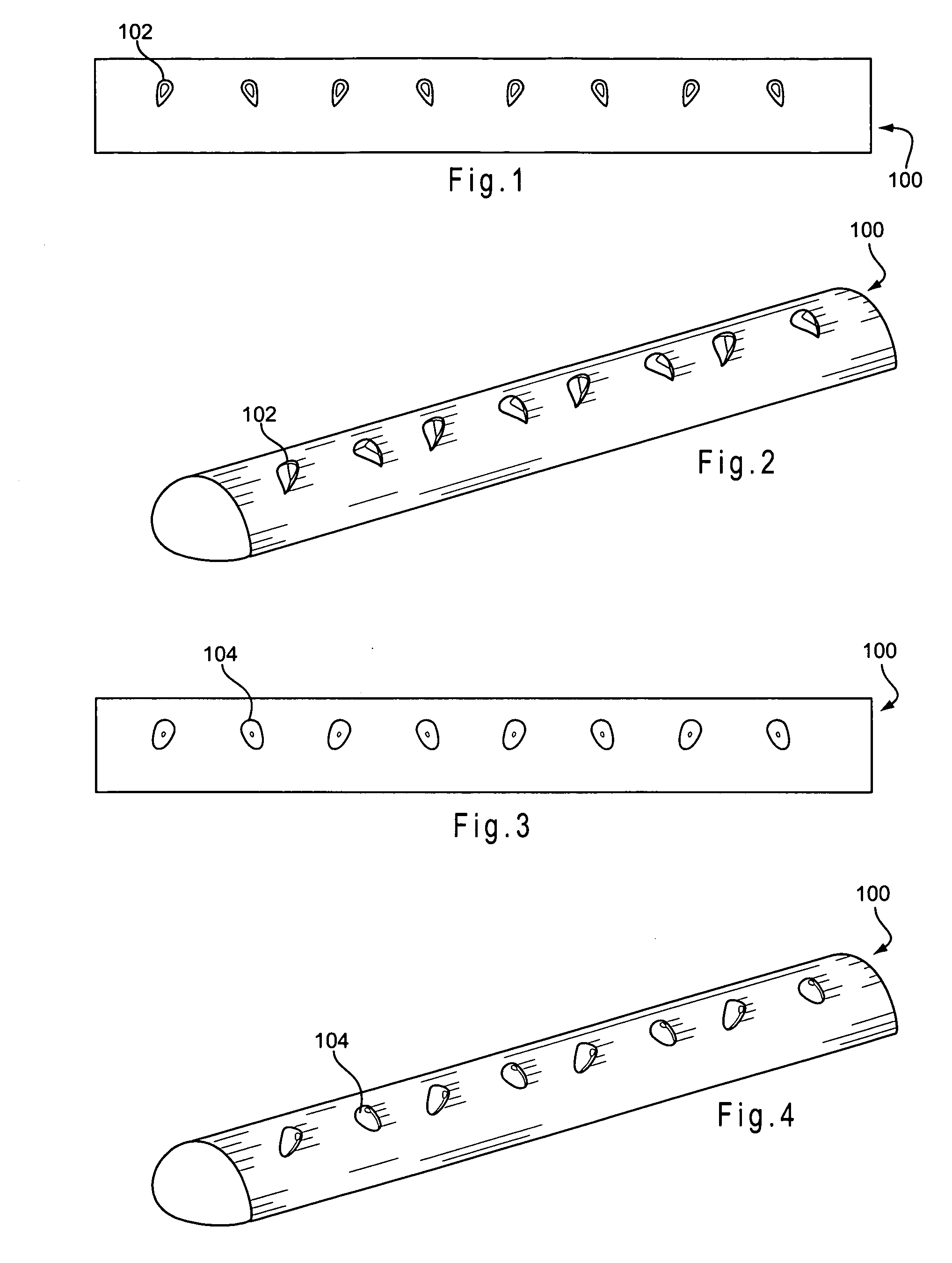 Wake generating solid elements for joule heating or infrared heating