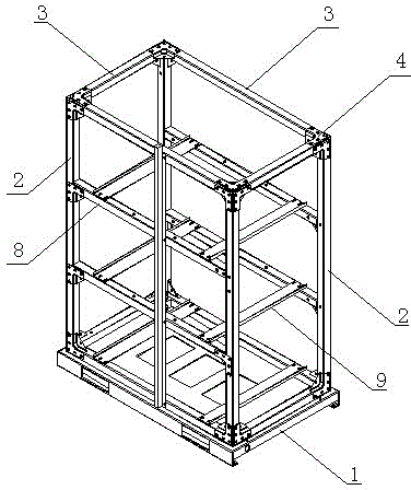 Dismountable modular framework structure