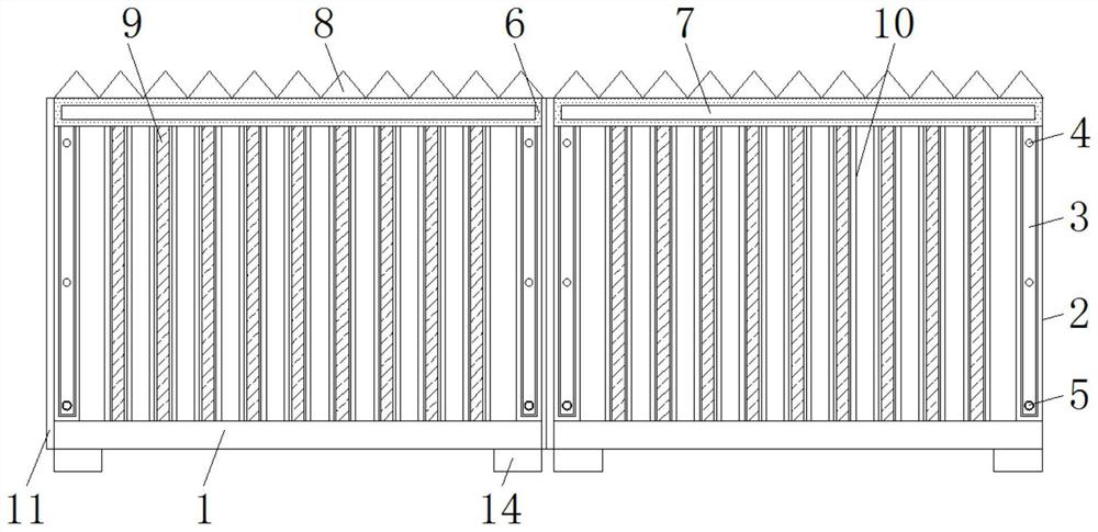 Protective fence for building urban planning