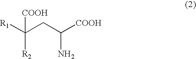 Process for producing glutamate derivatives