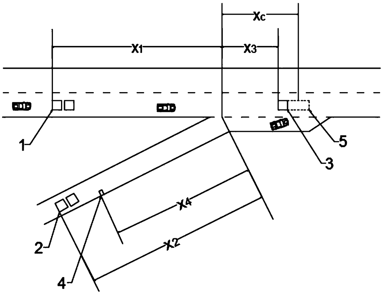 Vehicle early warning system for merging area of expressway based on continuous geomagnetic detector