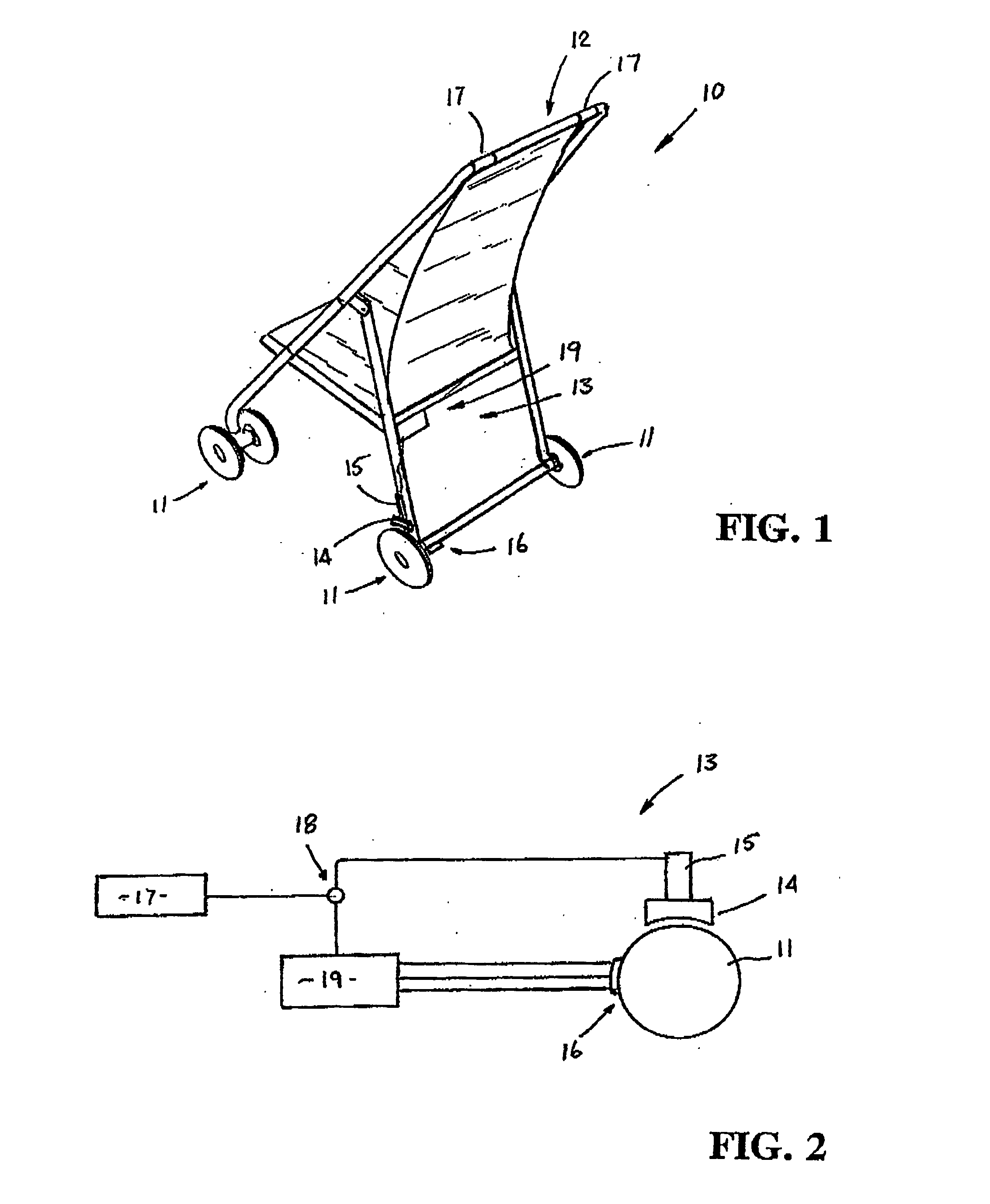Automatic brake control for hand-propelled vehicles