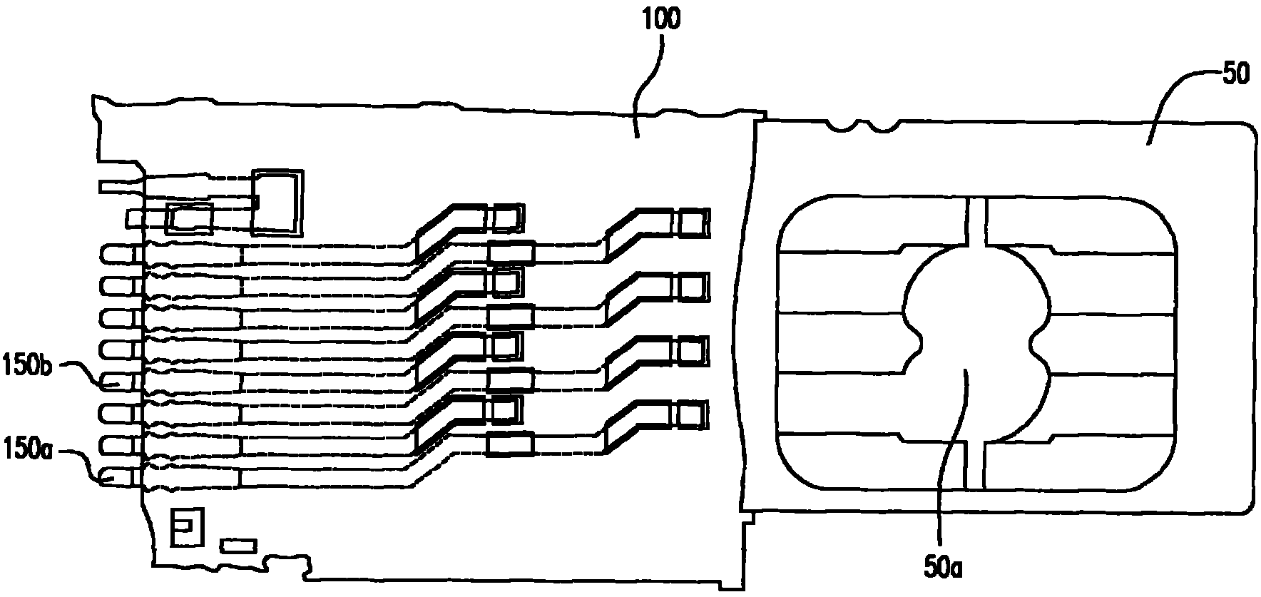 Chip card connector