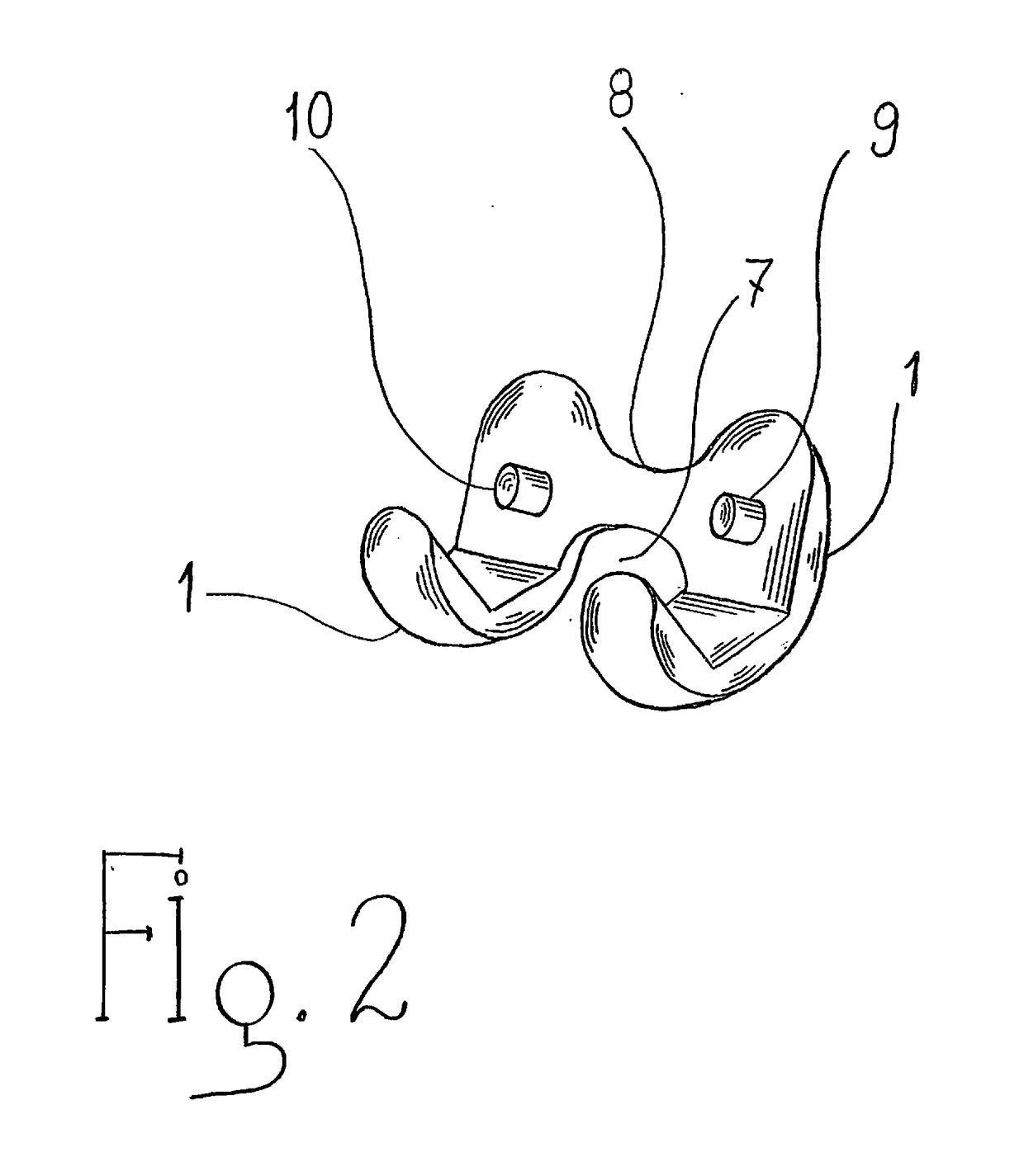 System and method for side insertion of a bicondylar mini knee implant